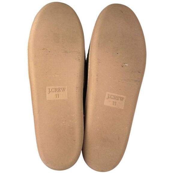 J. Crew Men’s Green Suede Leather Sherpa Lined House Slippers Size 11 - Picture 6 of 6